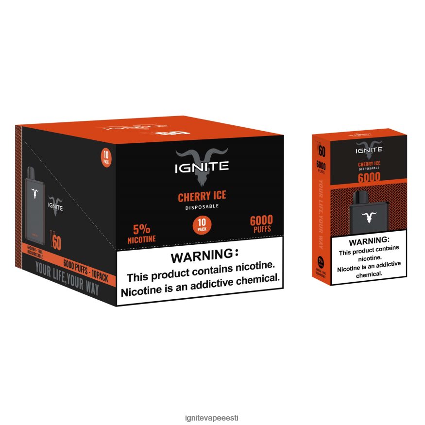 IGNITE Vape Flavours - IGNITE V60 vape pen 10 tk 0V8B6027 maasika banaan