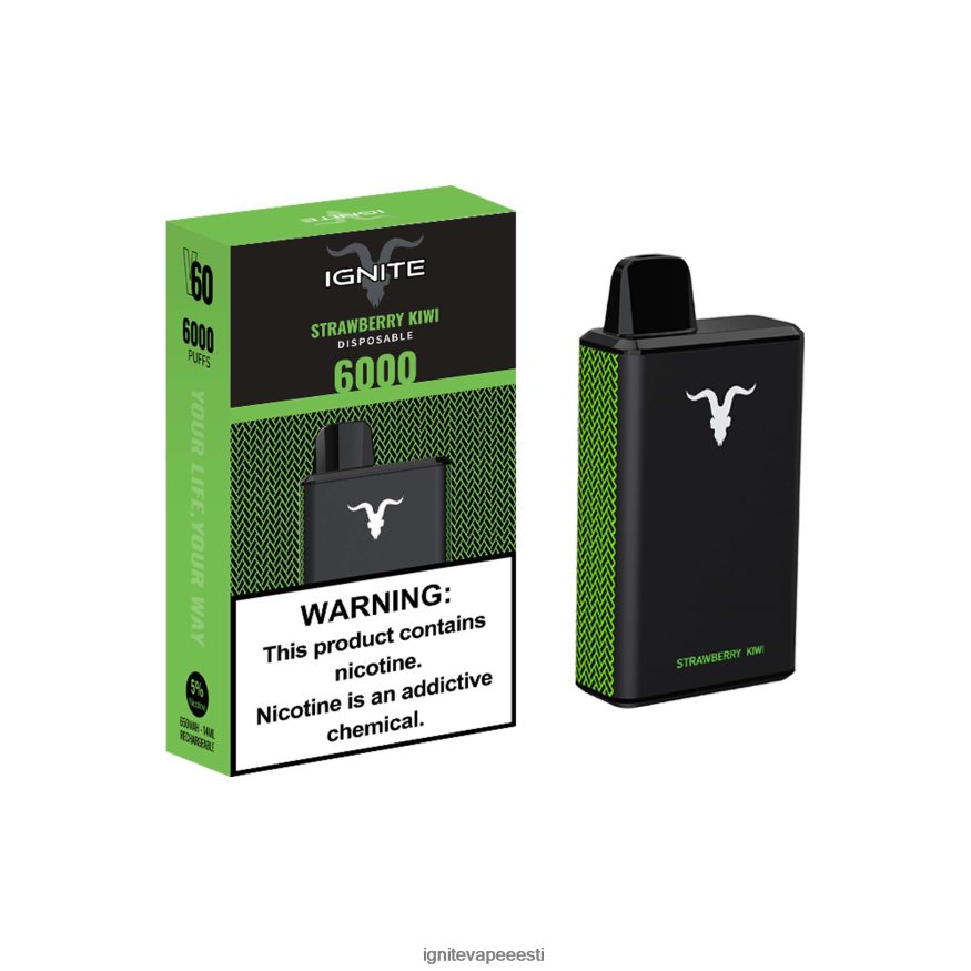 IGNITE Vaporizador - IGNITE V60 vape pliiats 0V8B6033 jäine piparmünt