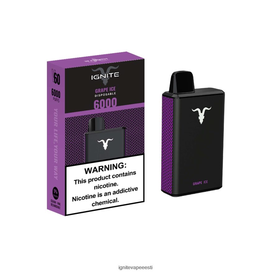 IGNITE Vaporizador - IGNITE V60 vape pliiats 0V8B6033 jäine piparmünt