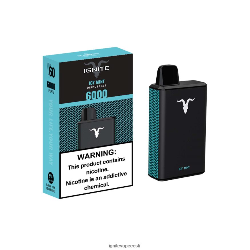 IGNITE Vaporizador - IGNITE V60 vape pliiats 0V8B6033 jäine piparmünt