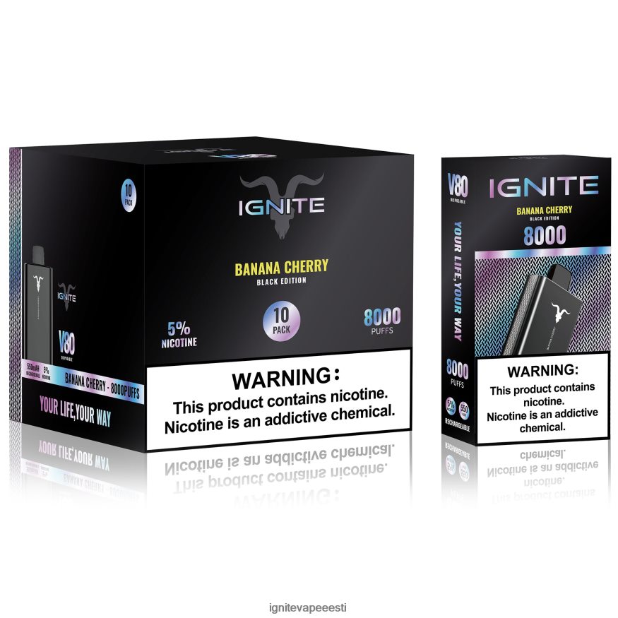 IGNITE Vape Tallinn - IGNITE V80 vape pen 10 tk 0V8B6062 kannatuspuu hapu kiivi